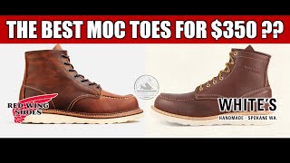 Red Wing Classic Moc 1907 vs Whites Boots Perry Moc Toe  Who Will Reign Supreme [upl. by Hcardahs]