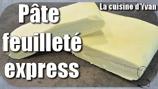 Pâte feuilleté express en moins de 15 min  RAPIDE ET FACILE [upl. by Htessil]