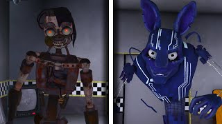 The Mimic and MXES in Roblox Fredbears Mega Roleplay [upl. by Sweatt657]