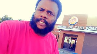 BLACK MAN ANGRY AT BURGER KING 2022 [upl. by Arnaud]