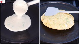 Jowar Flour Garlic Paratha With Liquid Dough  No Rolling  No Kneading Paratha  No MaidaNo Wheat [upl. by Wiatt]