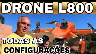 Todas as Calibrações para o Voo do Drone L800 Pro 2 e Como Conectar a Câmera ao Smartphone [upl. by Ahtelrac]