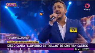 LLOVIENDO ESTRELLAS Cristian Castro  DIEGO ARAUJO quotBienvenidos a Ganarquot Canal 9 [upl. by Latrice]