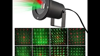 Laser Christmas Lights Outdoor Laser Light Projector Christmas [upl. by Nas]