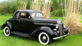 1936 PLYMOUTH 5 WINDOW COUPESOLD [upl. by Gomar]