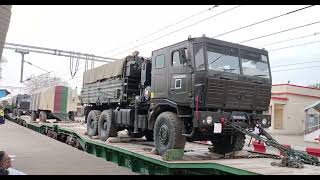 Military special train Ro RO service  INDIAN ARMY amp Burhar railway station जय हिन्द 🇮🇳 [upl. by Esnofla]