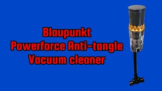 Blaupunkt Powerforce Antitangle vacuum cleaner Unboxing and brief demo [upl. by Elita883]