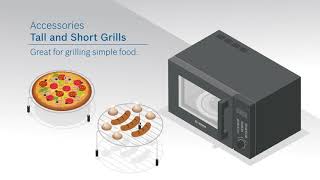 How to use Accessories of your Bosch Microwave Oven [upl. by Eiramana]