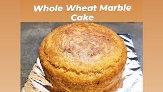 Whole Wheat Marble CakeEgglessNo MaidaNo Condensed MilkNo Butter homemade cake [upl. by Einahpad83]