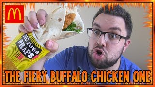 McDonalds The Fiery Buffalo Chicken One Review Big Flavour Wraps [upl. by Aisul]