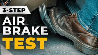 How To Do The CDL Air Brake Test  3Steps [upl. by Sorazal500]