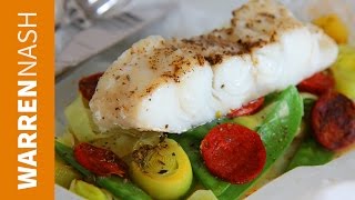 En Papillote Fish Recipe  10 mins to prep amp cook  Recipes by Warren Nash [upl. by Regnij]