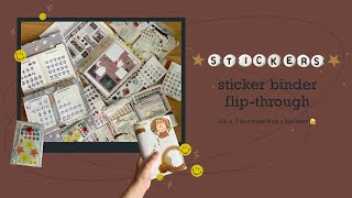 Sticker binder flipthrough  Sticker collection and organisation [upl. by Durning545]