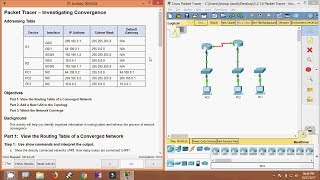 5216 Packet Tracer  Investigating Convergence [upl. by Donny692]