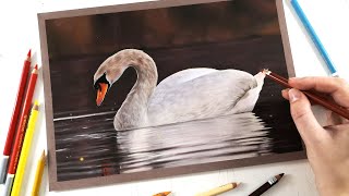 Drawing realistic water with pastel pencils How does it work [upl. by Denton]