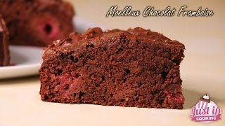 Recette de Gâteau Moelleux Chocolat Framboise [upl. by Atteuqaj]