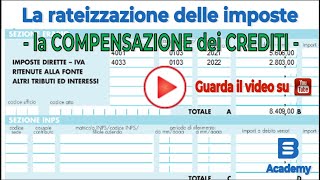 La compensazione dei crediti F24 [upl. by Aret]