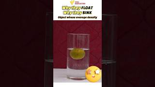 why they float sink science density physics viral shorts trending vyasedification yt [upl. by Alfreda723]