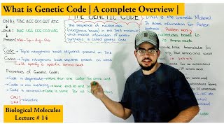 The Genetic code  Code vs Codon  Triplet code system [upl. by Euqnimod]