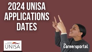 2024 Unisa Applications Dates Have Been Released  Careers Portal [upl. by Perice]