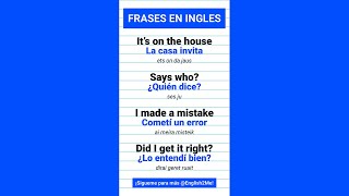 🔵 FRASES MUY UTILES EN INGLES 📝 AprendeIngles [upl. by Cordie13]