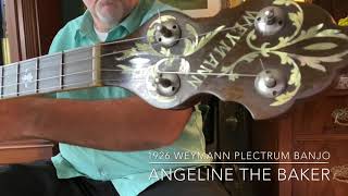 1926 Weymann Plectrum Banjo Style 1 Orchestra  Angeline The Baker [upl. by Normand]