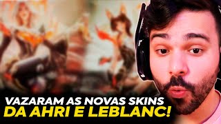 🚨 AS SKINS NOVAS DO FAKER VAZARAM ESSA AHRI e LEBLANC HALL OF LEGENDS ESTÃO LINDAS MINERVA REAGE [upl. by Joleen]