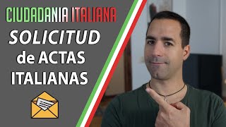 📄 SOLICITUD de ACTAS ITALIANAS  Cómo tramitar Actas Italianas para nuestra Ciudadanía 🇮🇹 [upl. by Wurster667]