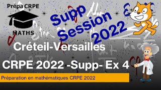 Sujet de maths corrigé du CRPE 2022supplémentaireCréteilVersailles  exercice 4 [upl. by Danna]