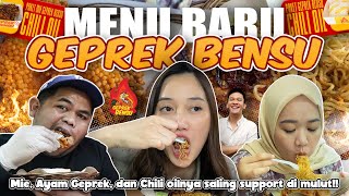 NYOBAIN MENU BARU GEPREK BENSU AYAM PAKE CHILI OIL 🔥BEDA DARI YANG LAIN [upl. by Dlnaod]