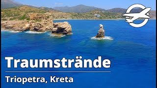 Triopetra ☀️ Die schönsten Strände auf Kreta ☀️ [upl. by Eizzil]