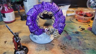 Painting A Purple Worm Day 209 Of Painting A Miniature Every Day [upl. by Avehsile440]