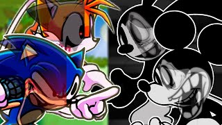 SONIC and TAILS Vs MICKEY and OSWALD Sidekick Cover  FNF [upl. by Suirada]