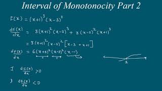 Interval of Monotonicity Part 2  Increasing Decreasing Function [upl. by Feldstein]