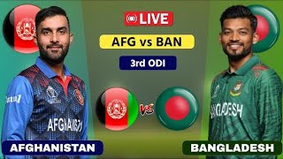 Bangladesh vs Afghanistan live match 3rd ODI [upl. by Siegfried382]