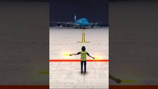 Airport Ground handling Airbus 380 world airport game [upl. by Brinna]