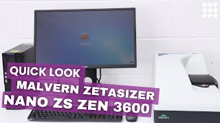 Quick Look Malvern Zetasizer Nano ZS Zen 3600 [upl. by Assile926]