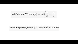 Prolongement par continuité 2 BAC SM [upl. by Yekcin503]