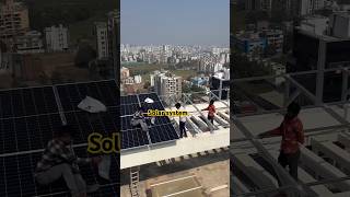 Solar panel installation solartech solarenergy construction greenenergy solarcells [upl. by Sisak]