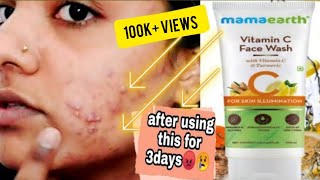 MAMA EARTH VITAMIN C FACE WASH HONEST REVIEWMY EXPERIENCE AFTER USING THIS FOR 3 DAYSNEHASMARTY [upl. by Yelyah]