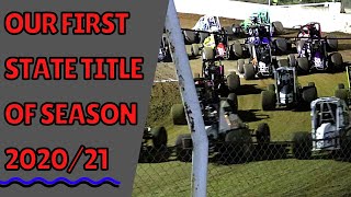 Our Attempt At The NSW Wingless Sprint Car State Title At Goulburn Speedway [upl. by Ynehpets]