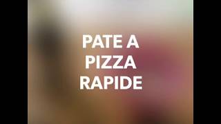 PATE A PIZZA RAPIDE [upl. by Ayanad721]