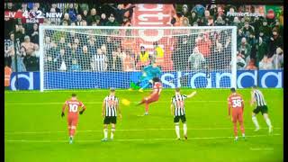 Mohamed Salah PENALTY GOAL After Martin Dúbravka Foul On D Jota Vs Newcastle Liverpool vs Newcastle [upl. by Wanda]