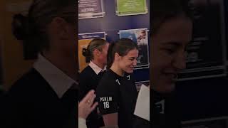 Katie Taylor arrives at the public workout ahead of the Cameron vs Taylor 2 rematch in Dublin 🔥🥊 [upl. by Letch548]