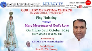 Fr Aloysius  Flag Hoisting amp Holy Mass 6pm  OUR LADY OF FATIMA CHURCH DAMMAIGUDA  41024 [upl. by Lleraj]