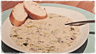 cremig herzhafte KÄSELAUCHSUPPE mit Hackfleisch  Partysuppe [upl. by Allenod]