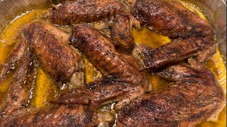 Juicy Baked Turkey Wings Recipe  Youll Never Bake Turkey Any Other Way [upl. by Merriott]