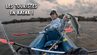 PÊCHE EN MER avec un KAYAK GONFLABLE [upl. by Ttnerb]