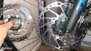 PAANO MAGKABIT NG ROTOR SHIMANO 160mm203mm UPGRADE [upl. by Adnilema]