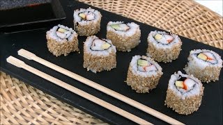 ⭐ Cómo hacer california roll sushi  Uramaki sushi ⭐ [upl. by Hassadah]